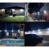 100 Led Dış Mekan Solar Aydınlatma Fotoselli Solar Lamba Hareket Sensörlü