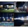 100 Led Dış Mekan Solar Aydınlatma Fotoselli Solar Lamba Hareket Sensörlü