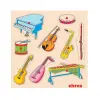 1004-CS Chiva, Müzik Aletleri Ahşap Puzzle