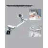 1080° Dönebilen Musluk Başlığı Robotik Kol Havalandırıcı Çok Yönlü Su Yönlendirme