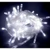 10m 100 Led Boncuk Lamba Beyaz Işık Şeffaf Kablo