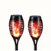 12 Ledli Alevli Solar Bahçe Aydınlatma  Bx40
