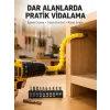 12 Parça Akrobat Bits Seti Çok Amaçlı Vidalama Dayanıklı Çelik Yeni Nesil