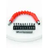 12 Parça Esnek Bits Uç Seti 300 mm Esnek Şaftlı Tornavida Uç Seti