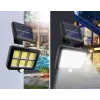 120 Cob Led Solar Panelli 3 Modlu Duvar Lambası Uzaktan Kumandalı Mz-302k