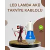 12V LED Ampul Timsah Kıskaçlı Taşınabilir Aydınlatma