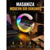 13 Renk Seçenekli Kablosuz Şarj Cihazlı LED Lamba