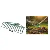 14 Dişli Metal Bahçe Tırmığı - 37 cm Genişlik - Dayanıklı Yapı