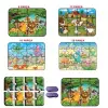 1481 Süper Renkli 4lü Puzzle - Hayvanlar / 8+12+16+24 Parça Puzzle