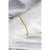 14K Gold Renk Kaplama Kalpli Model CM Kadın Bileklik