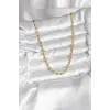 14K Gold Renk Kaplama Zincir Model CM Kadın Kolye 5886