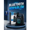 15W Güçlü Ses Çıkışlı Bluetooth Hoparlör FM Radyo ve Mikrofon Destekli