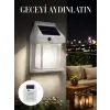 1800 mAh Pilli Solar Duvar Aydınlatma Yeni Nesil