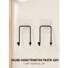 2 Adet Çok Amaçlı Yapışkanlı Askı Ev Mutfak Banyo Düzenleyici