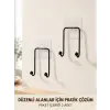 2 Adet Yapışkanlı Duvar Askısı Pratik Çok Amaçlı Düzenleyici Askı