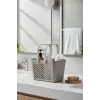 2li Gri Kulplu Organizer Sepet Mutfak Banyo Düzenleyici Taşıma Seti
