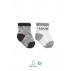 2Li Love Dog Penye Soket Çorap 10118 Gri