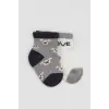 2Li Love Dog Penye Soket Çorap 10118 Gri