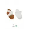 2Li Penye Sneakers Çorap 20105 Ekru Hardal