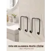 2li Yapışkanlı Duvar Askısı Mutfak Banyo ve Ev İçin Askılık
