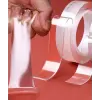 2 metre x 3 cm Şeffaf Güçlü Nano Çift Taraflı  Jel Yapıştırıcı Bant