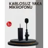 20 Metre Menzilli Kablosuz Yaka Mikrofonu Gürültü Engelleyici