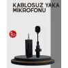 20 Metre Menzilli Kablosuz Yaka Mikrofonu Gürültü Engelleyici