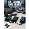 20.000 Mah Led Işıklı LCD Ekran USB Girişli Type-C Lightning Powerbank Yeni Nesil