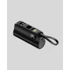 2000mAh Mini Powerbank Dahili Konektörlü PD 20W