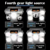 212 Model Şarjlı 5 Led 4 Modlu Cob Led cı Balıkçı Kamp Süper Kafa Lambası