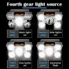 212 Model Şarjlı 5 Led 4 Modlu Cob Led cı Balıkçı Kamp Süper Kafa Lambası