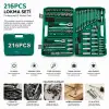 216pcs Lokma Seti Lokma - Soket - Bits Adaptör - 3ad.cırcır Kolu Plastik Çantalı Bx40