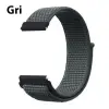 22MM Gear S3 Watch 4 -Gt2 GT2E 46MM Kayış Kordon Lylon Loop-(5775)