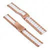 22MM Gear S3 Watch 4 -GT2 GT2E 46MM KayışKordon Seramik Paslanmaz Çelik-(5775)