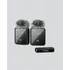 2’li Kablosuz Yaka Mikrofonu Type-C ve Lightning Uyumlu Profesyonel Set