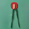 2li Yapışkanlı Retro Askılık Dolap Kapak Kulpu Kırmızı Bx40