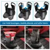 2’si 1 Arada Ayarlanabilir Araç Bardak Tutucu, Genişleyebilir Üst Kısım 3”-6.2”, Şişe Adaptörü, Araba Organizatörü, Dayanıklı Taban, Ramblers Hydroflask Uyumlu, Modern Araç Düzenleyic