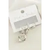 3 Adet Damla Zirkon Taşlı Küpe