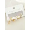 3 Adet Kalp Zirkon Taşlı Küpe