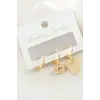 3 Adet Kalp Zirkon Taşlı Küpe