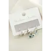 3 Adet Nazar Zirkon Taşlı Küpe