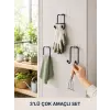 3 Adet Yapışkanlı Askılık Çok Amaçlı Ev Düzenleme Askı Seti