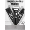 3 Başlıklı Profesyonel Tıraş Makinesi
