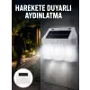 3 in 1 Solar Duvar Lambası – IP65 Su Geçirmez, Hareket Sensörlü Yeni Nesil