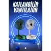 3 Kademe Hız Ayarlı Vantilatör Telefon Standlı Şarjlı Katlanabilir Soğutucu Pervane