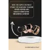 3 Kordonlu Pembe Amoled Ekran Akıllı Saat ve Yeni Nesil Pro Kablosuz Bluetooth Kulaklık ANC/ENC