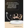 3 Kordonlu Pembe Amoled Ekran Akıllı Saat ve Yeni Nesil Pro Kablosuz Bluetooth Kulaklık ANC/ENC