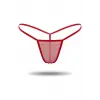 3lü Renkli Transparan Tül String Tanga