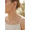3 lü Set Gold Renk Halka Model Küpe
