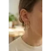3 lü Set Küpe Gold Renk Kutup Yıldızı Model